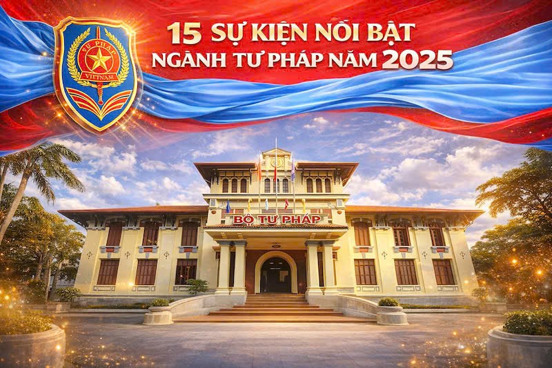 15 sự kiện nổi bật của ngành Tư pháp năm 2025 –  Dấu ấn cải cách thể chế trong kỷ nguyên mới